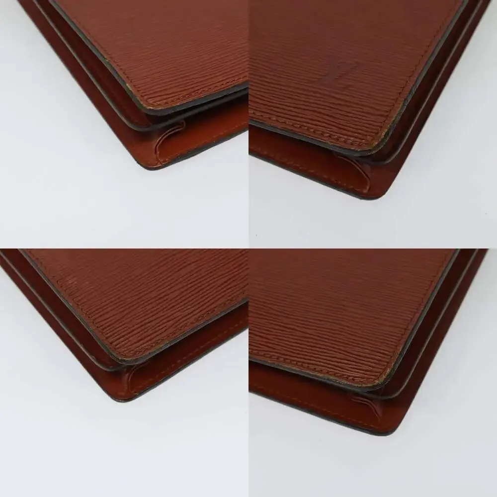 LOUIS VUITTON Epi Serviette Conseiller Briefcase Brown M54423
